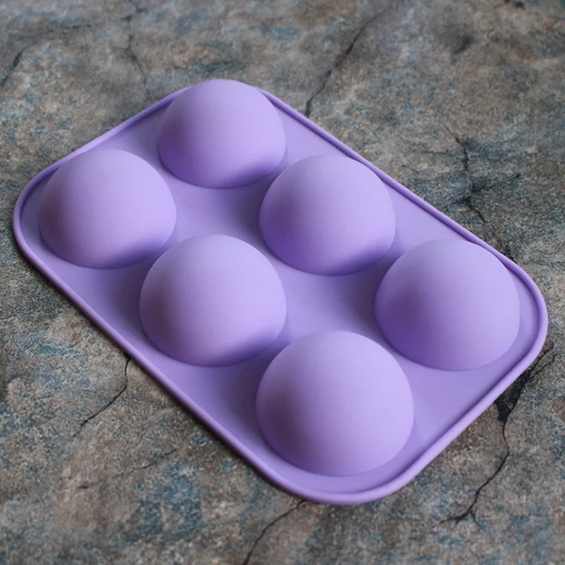 Half Sphere Silicone Molds Bakeware Cake Decorating Tools 6-hole Chocolate Fondant Mould Random Color Ball Shape Biscuit Tool
Half Sphere Silicone Molds Bakeware Cake Decorating Tools 6-hole Chocolate Fondant Mould Random Color Ball Shape Biscuit Tool