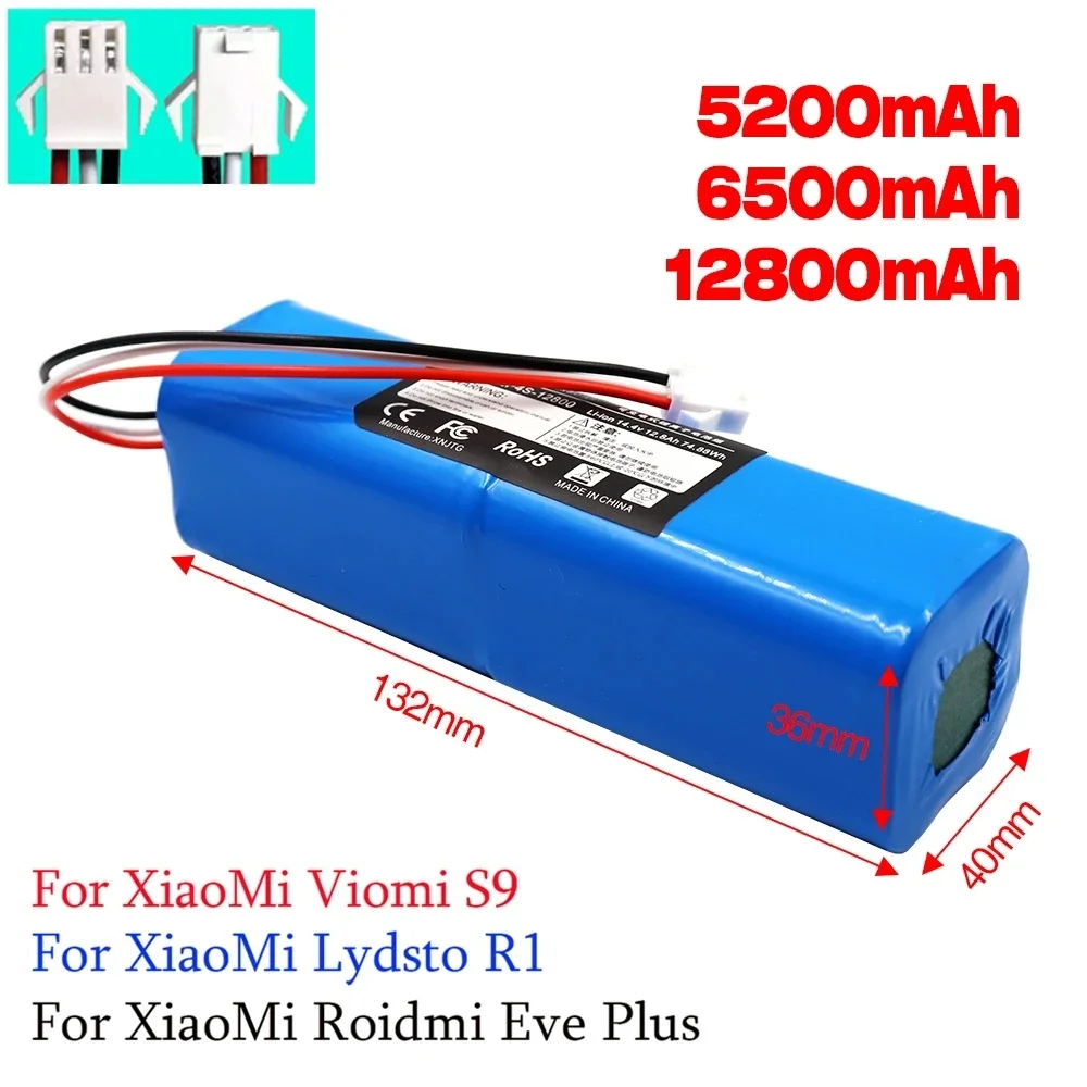 Original Genuine For XiaoMi Lydsto R1 Rechargeable Li-ion Battery Robot Vacuum Cleaner Pack with Capacity 6500mAh
Original Genuine For XiaoMi Lydsto R1 Rechargeable Li-ion Battery Robot Vacuum Cleaner Pack with Capacity 6500mAh