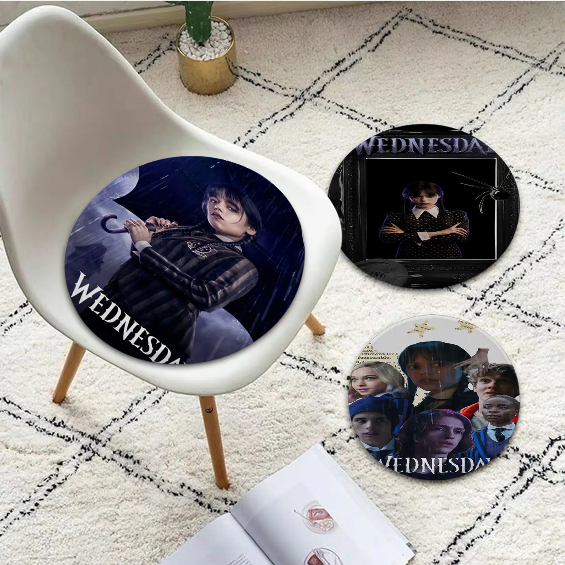 American Movie TV Wednesday Addams Art Seat Cushion Office Dining Stool Pad Sponge Sofa Mat Non-Slip Cushions Home Decor
American Movie TV Wednesday Addams Art Seat Cushion Office Dining Stool Pad Sponge Sofa Mat Non-Slip Cushions Home Decor