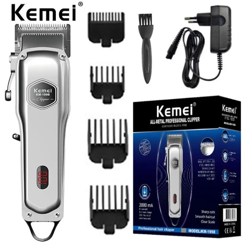 Профессиональная машинка для стрижки волос Kemei KM-1998, профессиональная версия для мужчин, супер светильник машинка для стрижки волос с аккум...
Профессиональная машинка для стрижки волос Kemei KM-1998, профессиональная версия для мужчин, супер светильник машинка для стрижки волос с аккум...