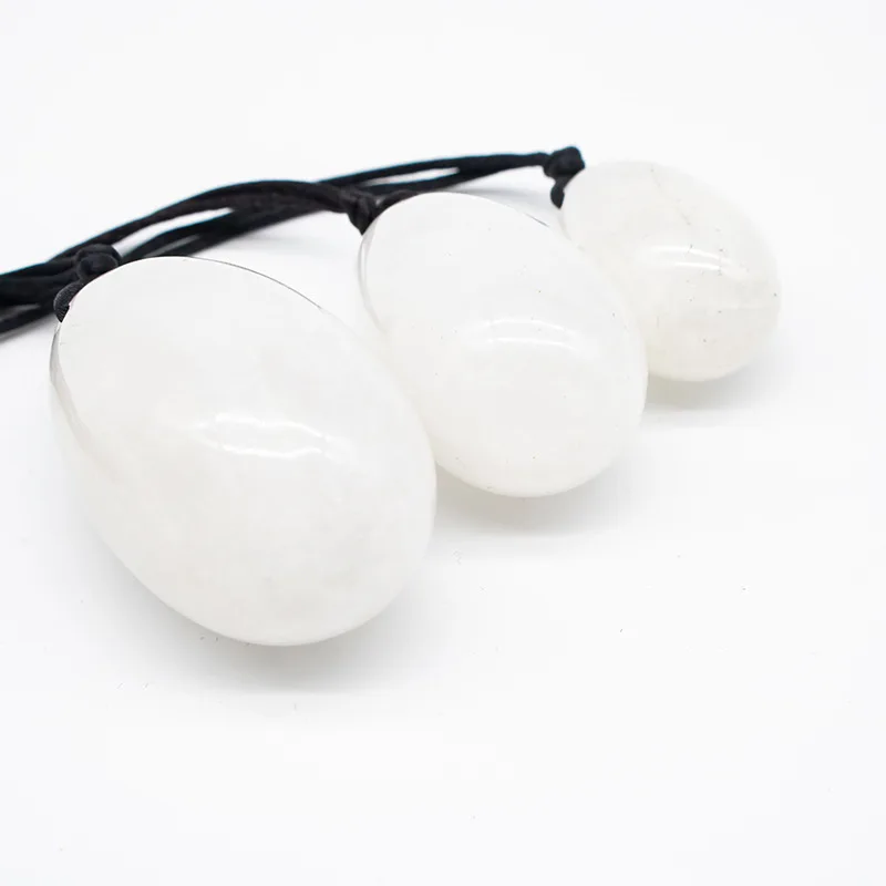 

Quartz Yoni Egg Set Natural Jade Kegel Sphere Pelvic Floor Muscle Exercise Tightening Vaginal Ben Wa Ball Massage Stone