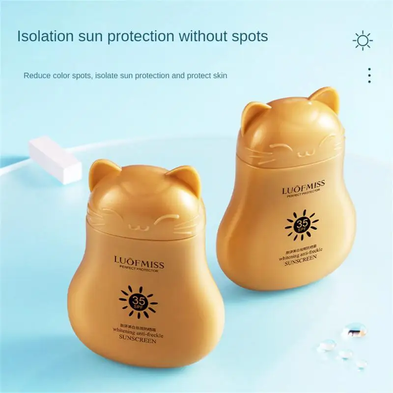 

Солнцезащитный крем Spf35 для лица, увлажняющий и гладкий солнцезащитный крем с защитой от ультрафиолета, легко носить с собой лицо/тело