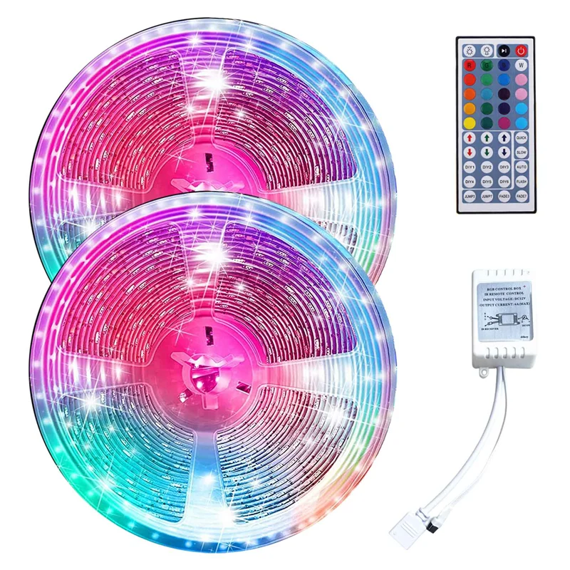 10M RGB Light Strip 3528 Waterproof 600LEDs Flexible LED Light Strip with 44 Key Remote for New Year Christmas 
10M RGB Light Strip 3528 Waterproof 600LEDs Flexible LED Light Strip with 44 Key Remote for New Year Christmas