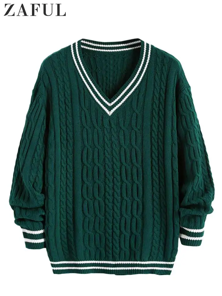 Свитер Женский вязаный с V-образным вырезом и длинными рукавами
Свитер Женский вязаный с V-образным вырезом и длинными рукавами