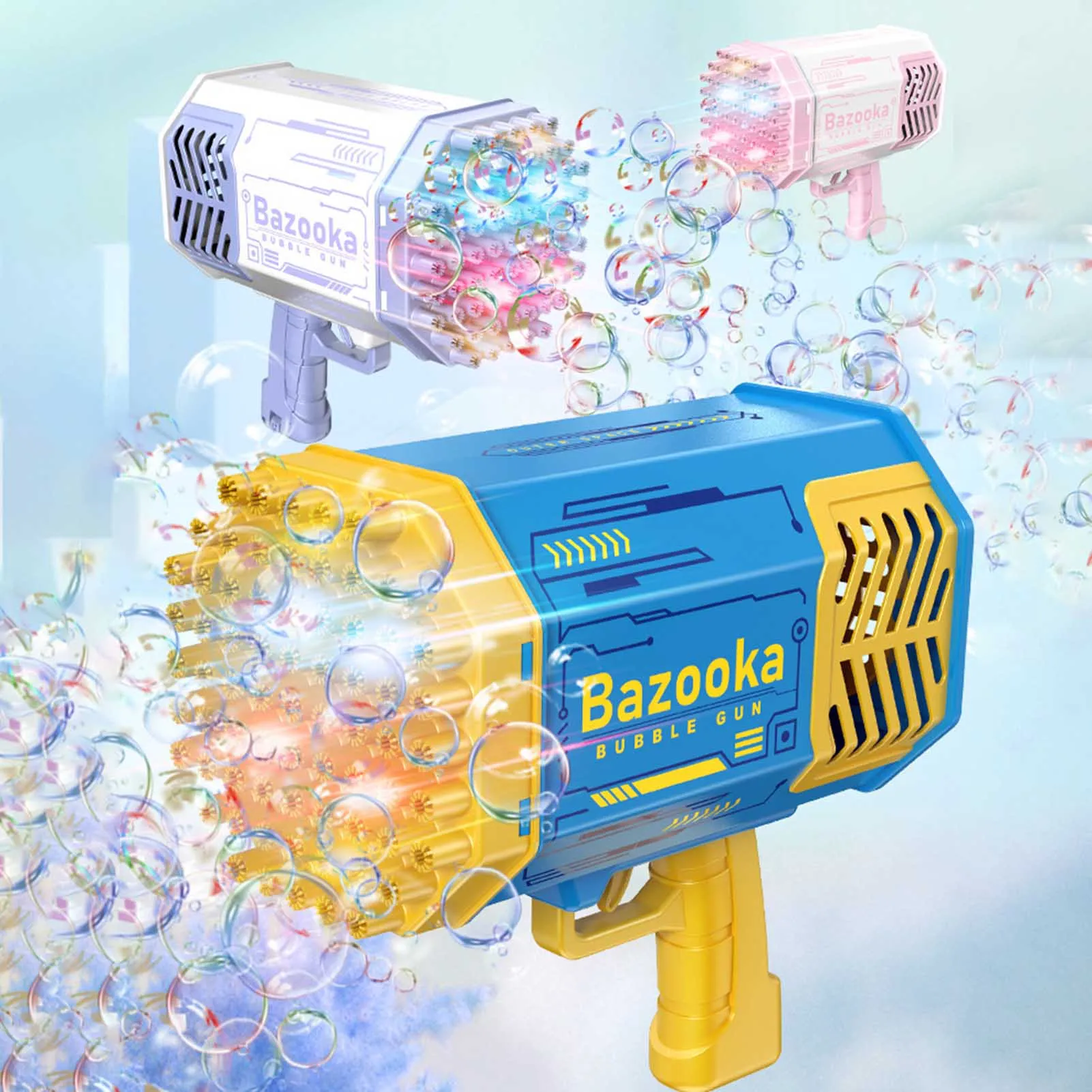 Gatling Automatic Bubble Machine Toys Gun Kids Electric Bubble Guns Soap Bubbles Magic Bubble Maker Bathroom Toys For Children
Gatling Automatic Bubble Machine Toys Gun Kids Electric Bubble Guns Soap Bubbles Magic Bubble Maker Bathroom Toys For Children