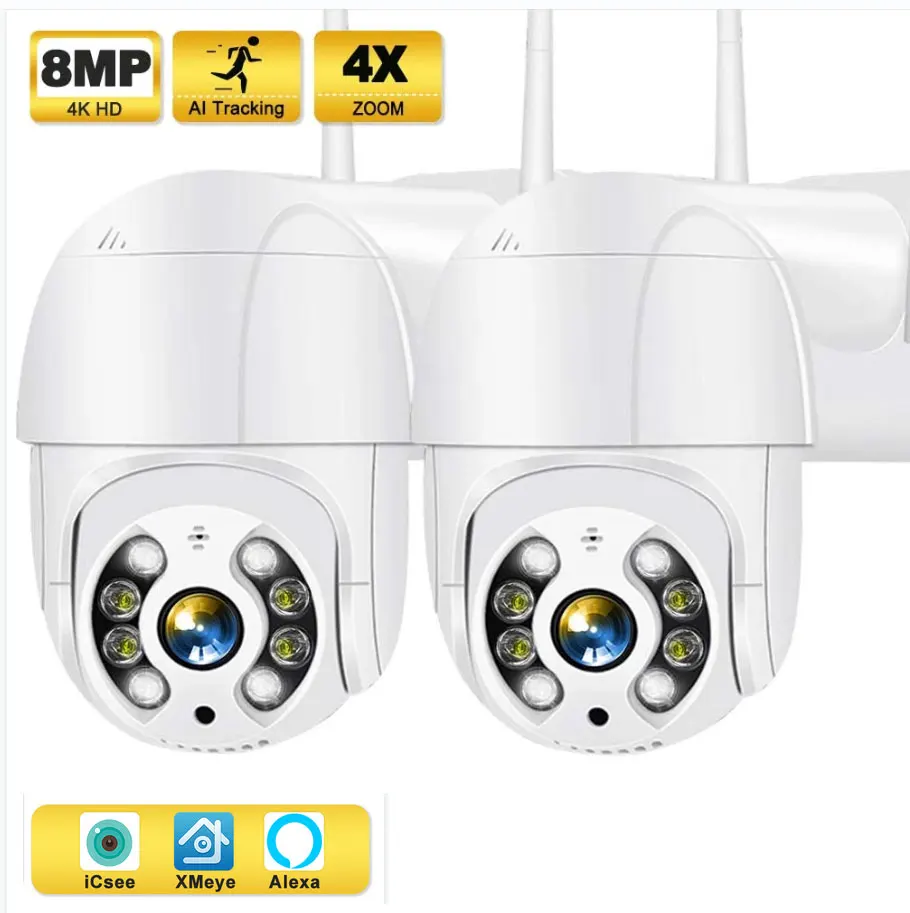 Наружная камера видеонаблюдения, 4K, 8 Мп, Wi-Fi, PTZ, Onvif, Alexa, ICsee, 1080P, HD
Наружная камера видеонаблюдения, 4K, 8 Мп, Wi-Fi, PTZ, Onvif, Alexa, ICsee, 1080P, HD