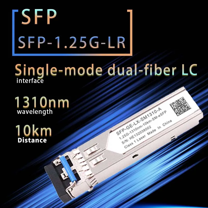 

1.25G SFP Duplex Single-Mode Fiber(SMF) Optical Transceiver Module 1000BASE-LR 1310nm 10KM Compatible With Cisco/Brocade Etc...