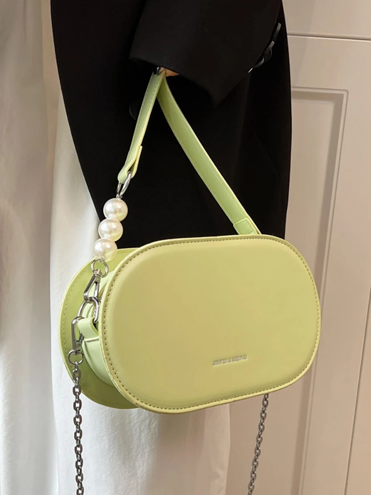 Small Female Crossbody Bags Luxury Brand Pearl Chain Underarm Women's Shoulder Bag New Pu Leather Designer Handbags for Women
Small Female Crossbody Bags Luxury Brand Pearl Chain Underarm Women's Shoulder Bag New Pu Leather Designer Handbags for Women