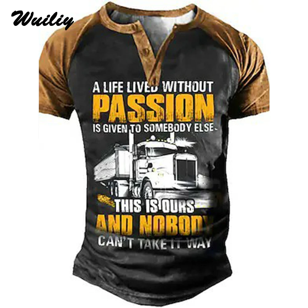 Men's Henley Car Shirt For Men Novelty T Shirt For 3D Print Graphic Tees Big Truck T-Shirt Street Button-Down Pattern Top
Men's Henley Car Shirt For Men Novelty T Shirt For 3D Print Graphic Tees Big Truck T-Shirt Street Button-Down Pattern Top