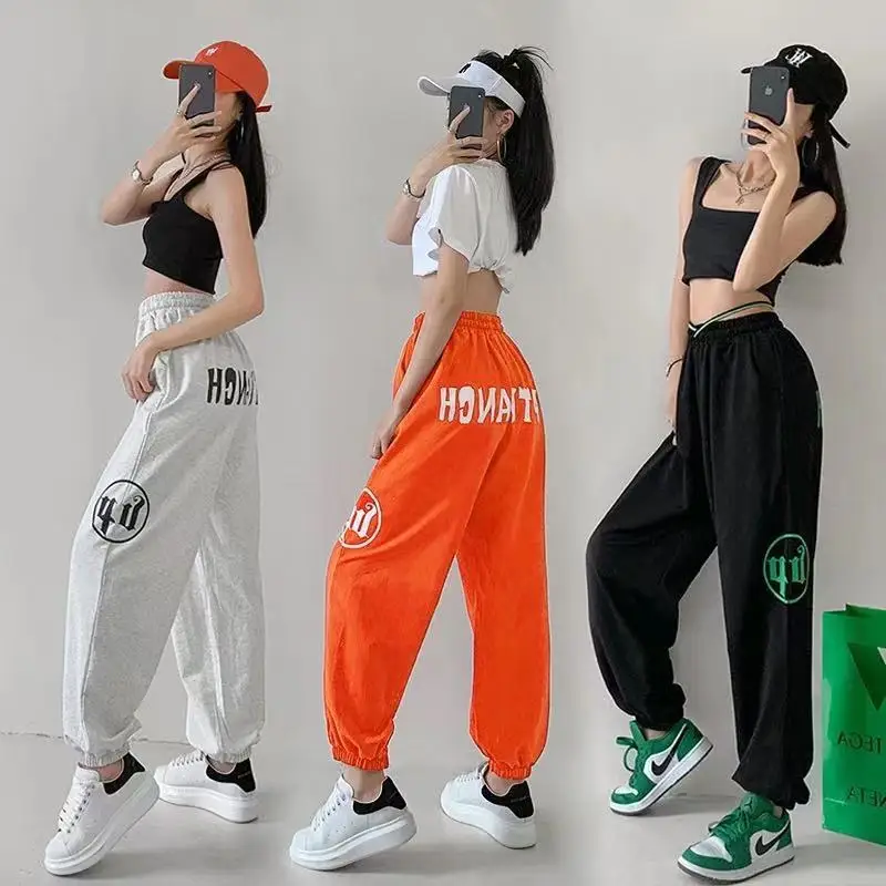 2022 Summer Personality Streetwear High Elastic Waist Loose Casual Pants Women Hip Hop Style Sweatpants Fashion Lantern Trousers
2022 Summer Personality Streetwear High Elastic Waist Loose Casual Pants Women Hip Hop Style Sweatpants Fashion Lantern Trousers