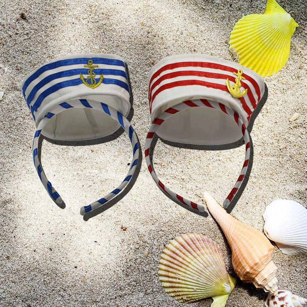 2 Pcs Captain Headbands Sailor Hat Hair Hoops Delicate Nautical Non-woven Fabric Men Women
2 Pcs Captain Headbands Sailor Hat Hair Hoops Delicate Nautical Non-woven Fabric Men Women