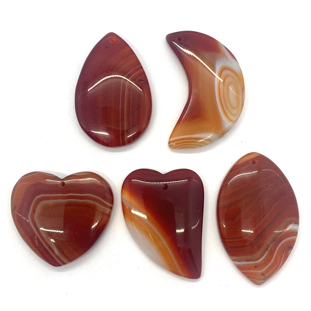 5 Pcs Natural Stone Agate Pendants Drop-shaped Moon-shaped Agate Pendants Suitable for Jewelry Making Necklace Gifts Women
5 Pcs Natural Stone Agate Pendants Drop-shaped Moon-shaped Agate Pendants Suitable for Jewelry Making Necklace Gifts Women