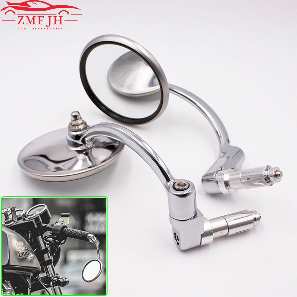 Motorcycle Chrome Aluminum 7/8" 22mm Handle Bar End Side Rear View Mirrors Offroad Universal Cafe Racer Scooter Offroad Bike
Motorcycle Chrome Aluminum 7/8" 22mm Handle Bar End Side Rear View Mirrors Offroad Universal Cafe Racer Scooter Offroad Bike