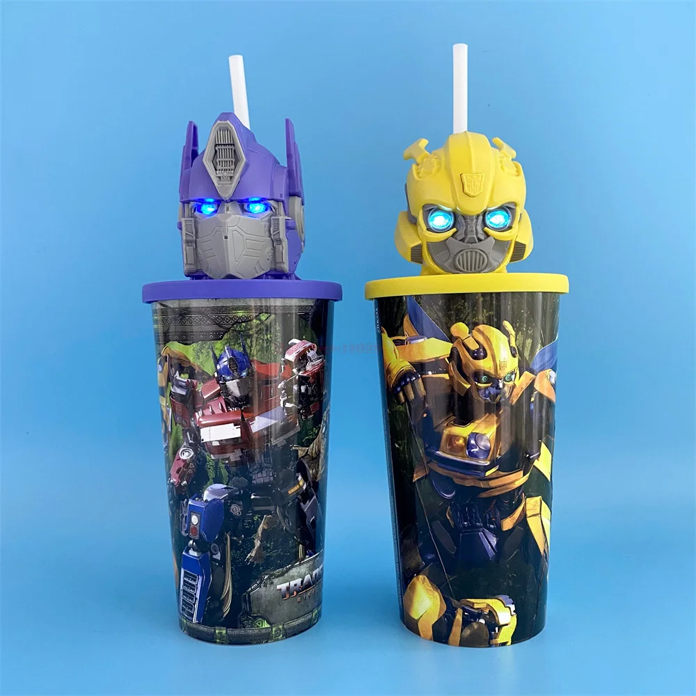 

Transformers Cup Topper Rise Of The Beasts Movie Prime Anime Figure Popcorn Bucket Exclusive Cinema Decor Collectible Toys Gifts