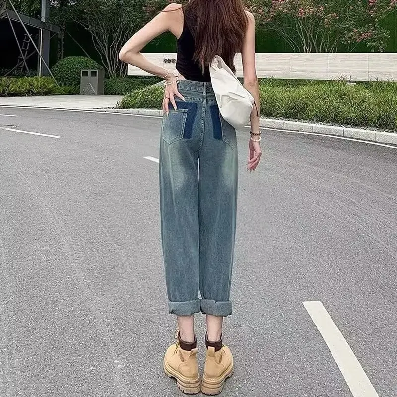 Streetwear High Waist Women's Fashion Jeans Woman Girls Women Wide Leg Pants Trousers Female Jean Femme Korean Style
Streetwear High Waist Women's Fashion Jeans Woman Girls Women Wide Leg Pants Trousers Female Jean Femme Korean Style