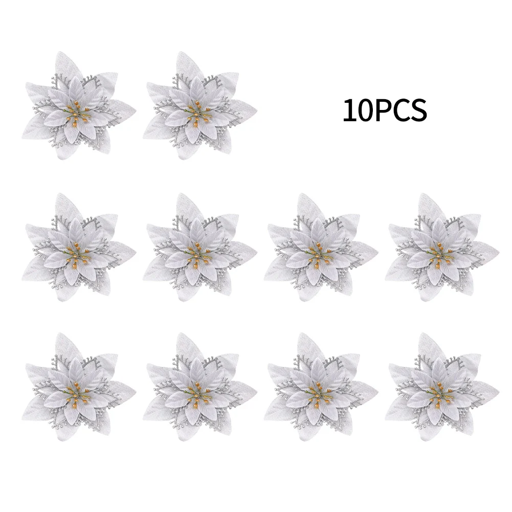 Beautiful Christmas Flower Fake Flower Christmas Wreaths Decoration Flannel Flower 10pcs Christmas Tree Silver
Beautiful Christmas Flower Fake Flower Christmas Wreaths Decoration Flannel Flower 10pcs Christmas Tree Silver