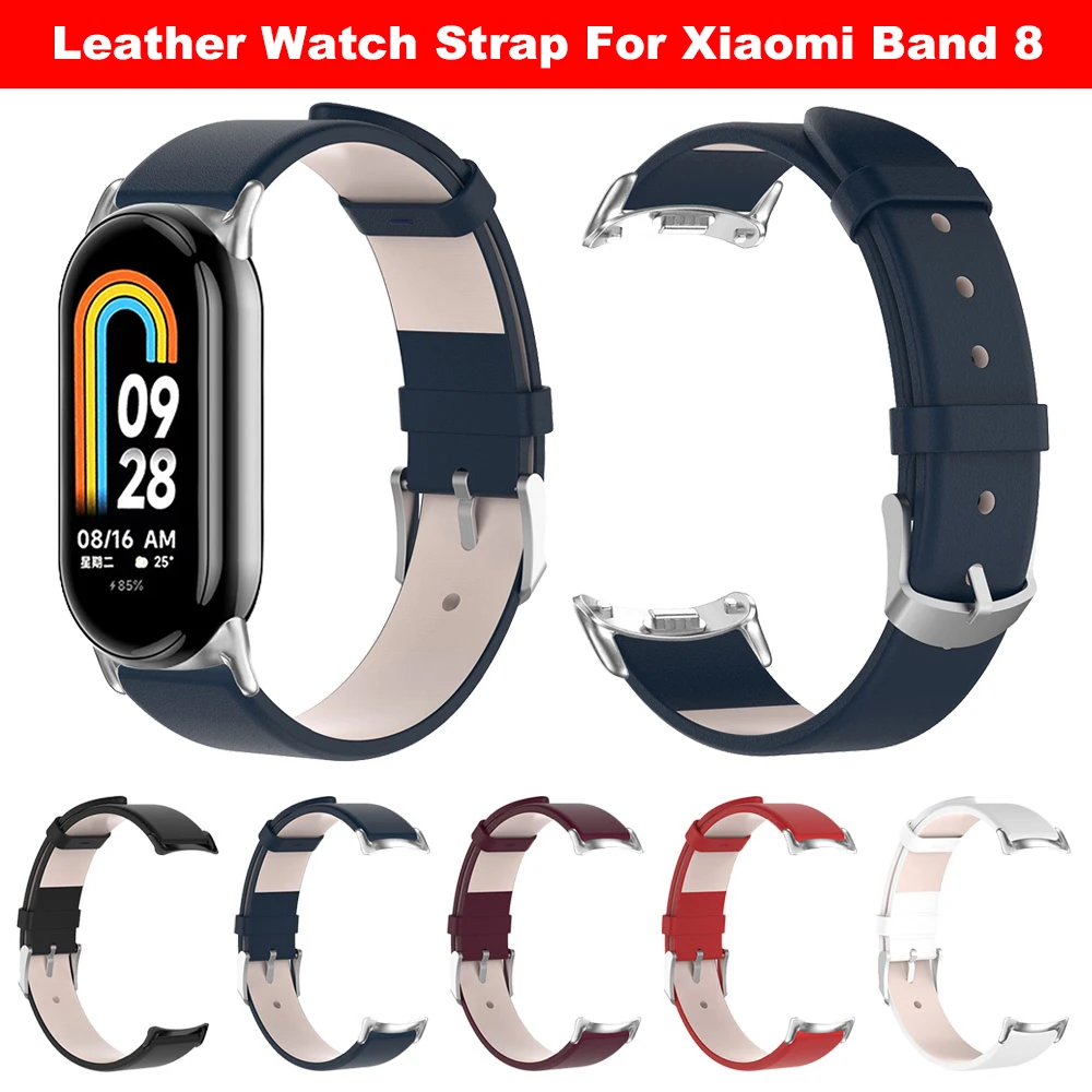Ремешок для часов Xiaomi MI Band 8, кожаный браслет для смарт-часов, водонепроницаемые дышащие аксессуары
Ремешок для часов Xiaomi MI Band 8, кожаный браслет для смарт-часов, водонепроницаемые дышащие аксессуары