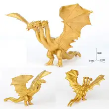 18cm Godzilla King Ghidorah Gold King of Monsters 3 Head Dragon King Ghidorah PVC Golden Dragon Action Figure Collection Toy
