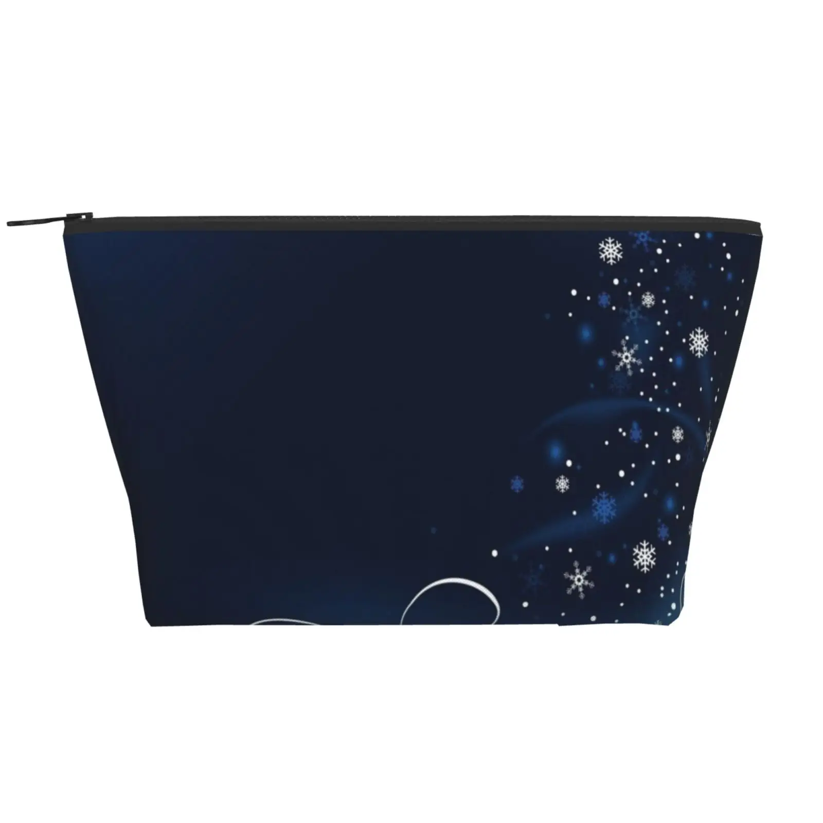 Dark Blue Snowflakes Christmas Holiday Ziplock Bag Makeup Organizer Portable with Zipper Smooth Polyester Packaging
Dark Blue Snowflakes Christmas Holiday Ziplock Bag Makeup Organizer Portable with Zipper Smooth Polyester Packaging
