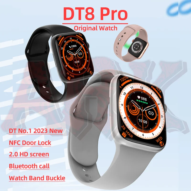 2023 Original DT8 Pro Series8 2.0inch Smart Watch NFC dt8pro Smartwatch for HUAWEI Phone PK ZD8 S8 DT7 N8 Watch Ultra HW8 X8 X7
2023 Original DT8 Pro Series8 2.0inch Smart Watch NFC dt8pro Smartwatch for HUAWEI Phone PK ZD8 S8 DT7 N8 Watch Ultra HW8 X8 X7