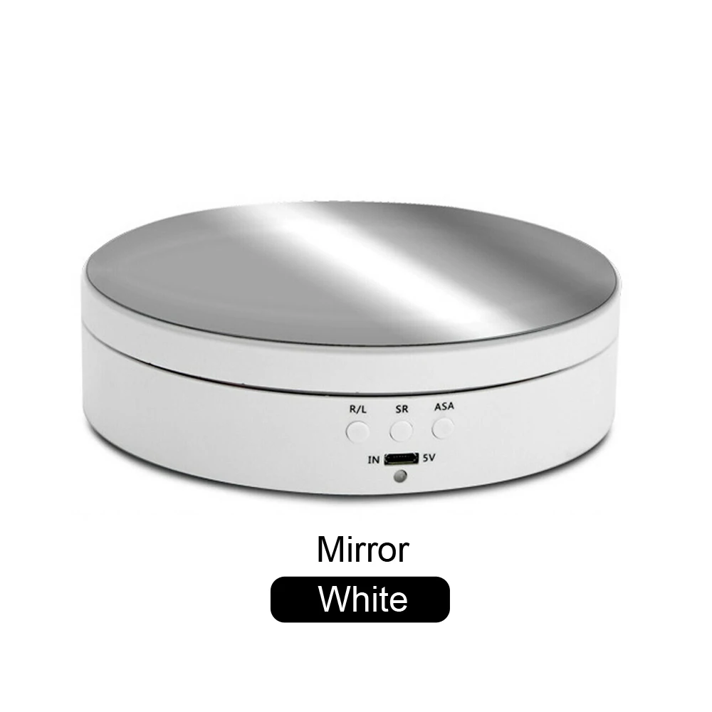 3 Speeds 360 Degree Electric Rotating Display Stand Mirror Turntable Jewelry Holder Battery for Photography Video Shooting Props
3 Speeds 360 Degree Electric Rotating Display Stand Mirror Turntable Jewelry Holder Battery for Photography Video Shooting Props