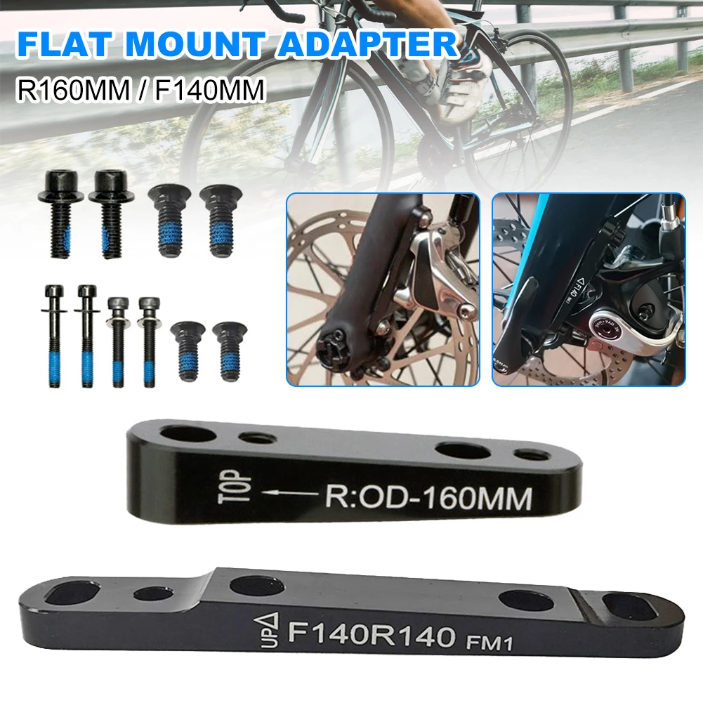 Flat Mount Disc Brake Adapter Road Bike Disc Brake Adapter Front/Rear Aluminum Alloy 140 Or 160 Reversible For 140mm 160mm Rotor
Flat Mount Disc Brake Adapter Road Bike Disc Brake Adapter Front/Rear Aluminum Alloy 140 Or 160 Reversible For 140mm 160mm Rotor