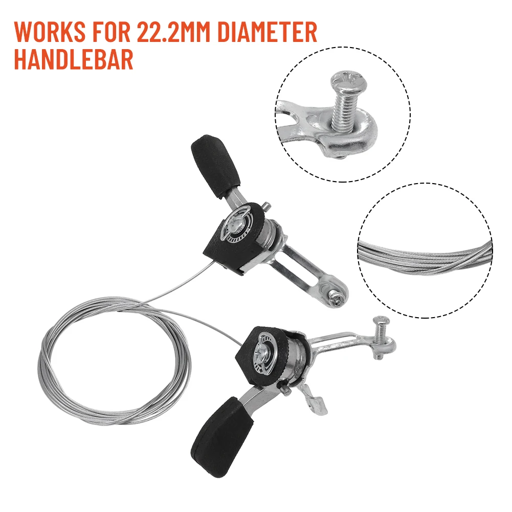 1 Pair Bike Thumb Shifters Shifter Levers 3x6/3x7 Aluminium Alloy Bike Mountain Bike Thumb-tap New Practical Durable
1 Pair Bike Thumb Shifters Shifter Levers 3x6/3x7 Aluminium Alloy Bike Mountain Bike Thumb-tap New Practical Durable