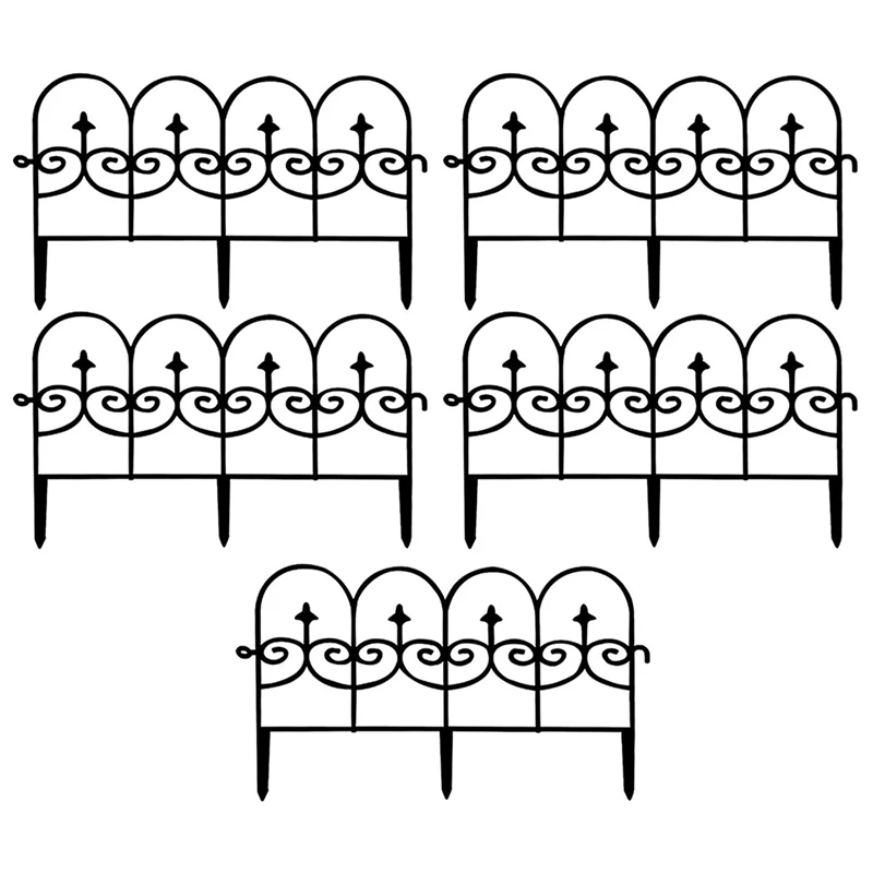 Decorative Garden Fence,60X33cm Decorative Garden Fencing Panels Animal Barrier, Fence Decorative Border, Black 5PCS
Decorative Garden Fence,60X33cm Decorative Garden Fencing Panels Animal Barrier, Fence Decorative Border, Black 5PCS