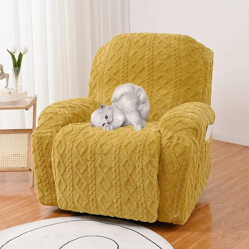 Thicken Plush Recliner Sofa Cover Relax Lazy Boy Armchair Cover Winter Warm Non-Slip Sofa Slipcovers for Living Room 1/2 Seater
Thicken Plush Recliner Sofa Cover Relax Lazy Boy Armchair Cover Winter Warm Non-Slip Sofa Slipcovers for Living Room 1/2 Seater