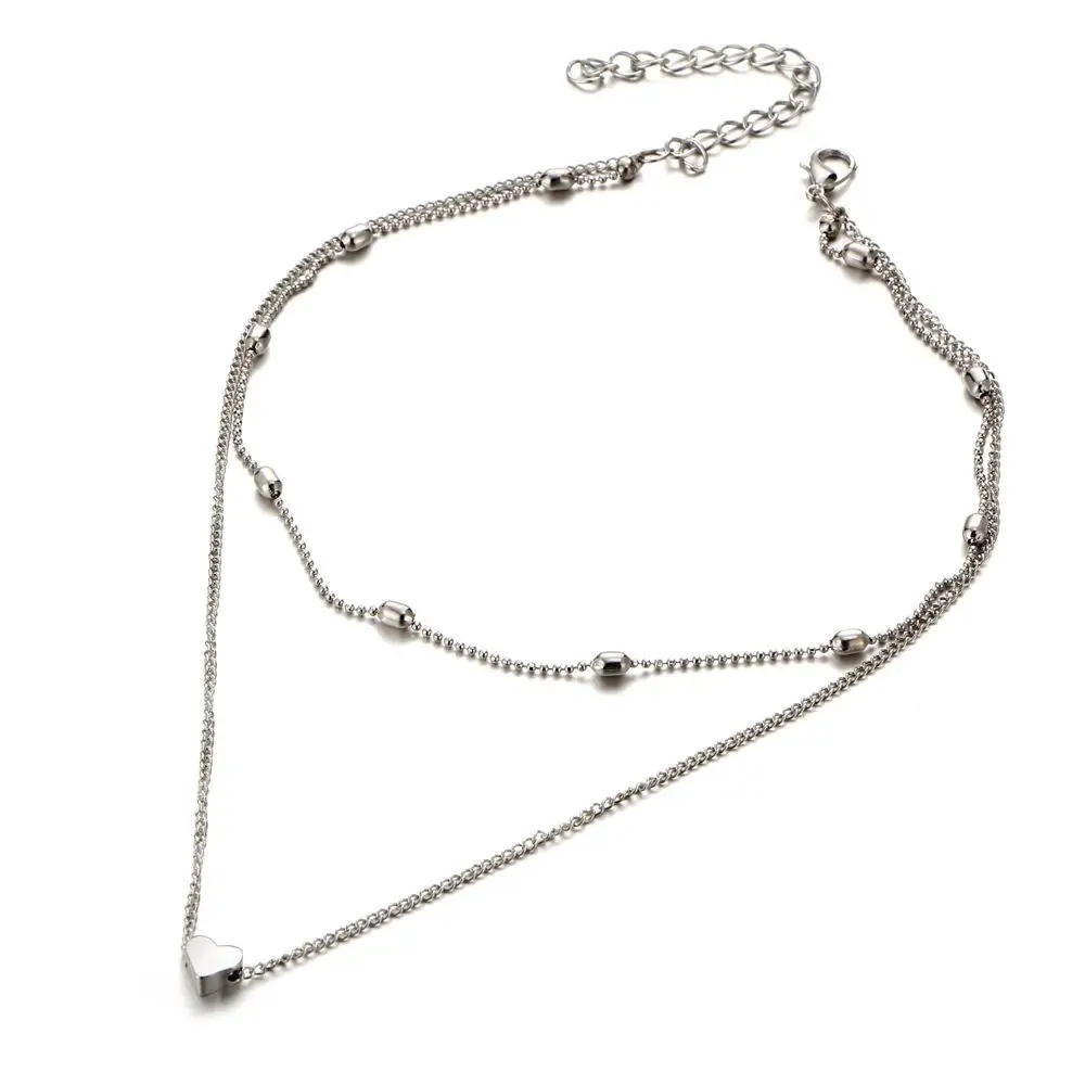 PTQASP simple Golden Love Heart Necklace For Women Multi-layer Ball Neck Necklace Collier Necklace Ras Femme Statement Necklace
PTQASP simple Golden Love Heart Necklace For Women Multi-layer Ball Neck Necklace Collier Necklace Ras Femme Statement Necklace