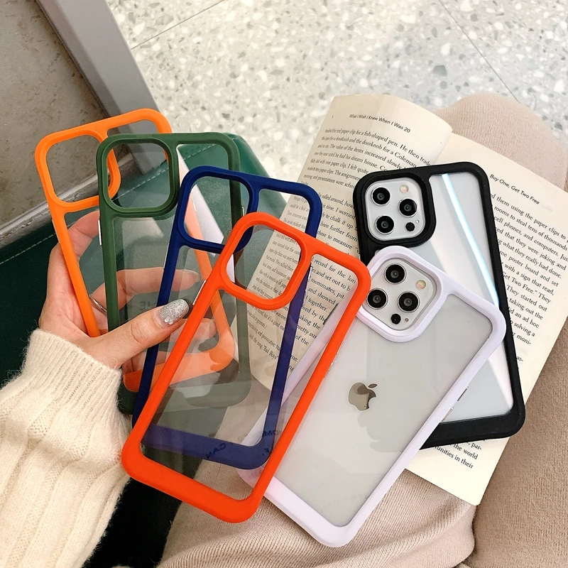 Luxury Transparent Phone Case For iPhone 11 12 13 Pro Max XS X XR 7 8 plus SE 2020 mini Shockproof Protective Cases Cover
Luxury Transparent Phone Case For iPhone 11 12 13 Pro Max XS X XR 7 8 plus SE 2020 mini Shockproof Protective Cases Cover