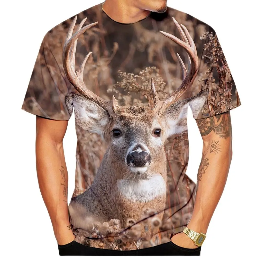 Men's T Shirt 3D Elk Graphic T-Shirts Hip Hop Trend Harajuku Summer Streetwear Funny Animal Print Top Casual O-neck Short Sleeve
Men's T Shirt 3D Elk Graphic T-Shirts Hip Hop Trend Harajuku Summer Streetwear Funny Animal Print Top Casual O-neck Short Sleeve