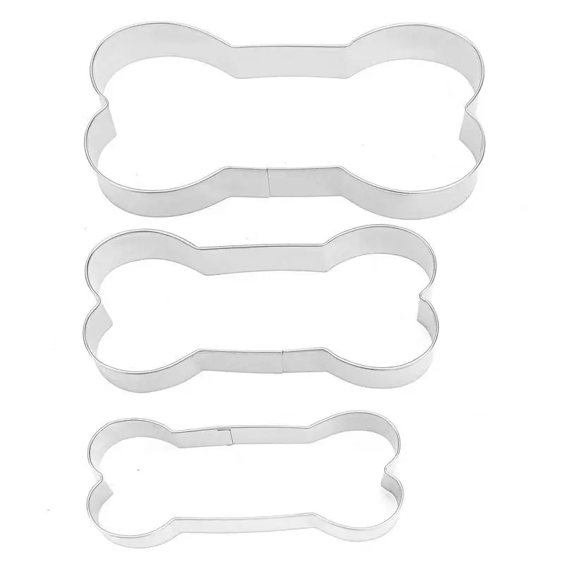 

Dog Bone Shapes Cutters Homemade Dog Biscuit Treats Cutters Biscuit Cutters Fondant Cake Molds For Cake Cookies Sandwiches