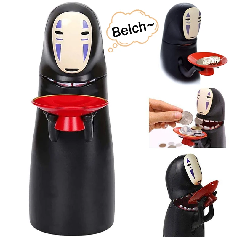 Anime Spirited Away No Face Man Model Figure Doll Piggy Bank Faceless Man Piggy Bank Can Automatic Eat Coin Kids Toys Gift
Anime Spirited Away No Face Man Model Figure Doll Piggy Bank Faceless Man Piggy Bank Can Automatic Eat Coin Kids Toys Gift