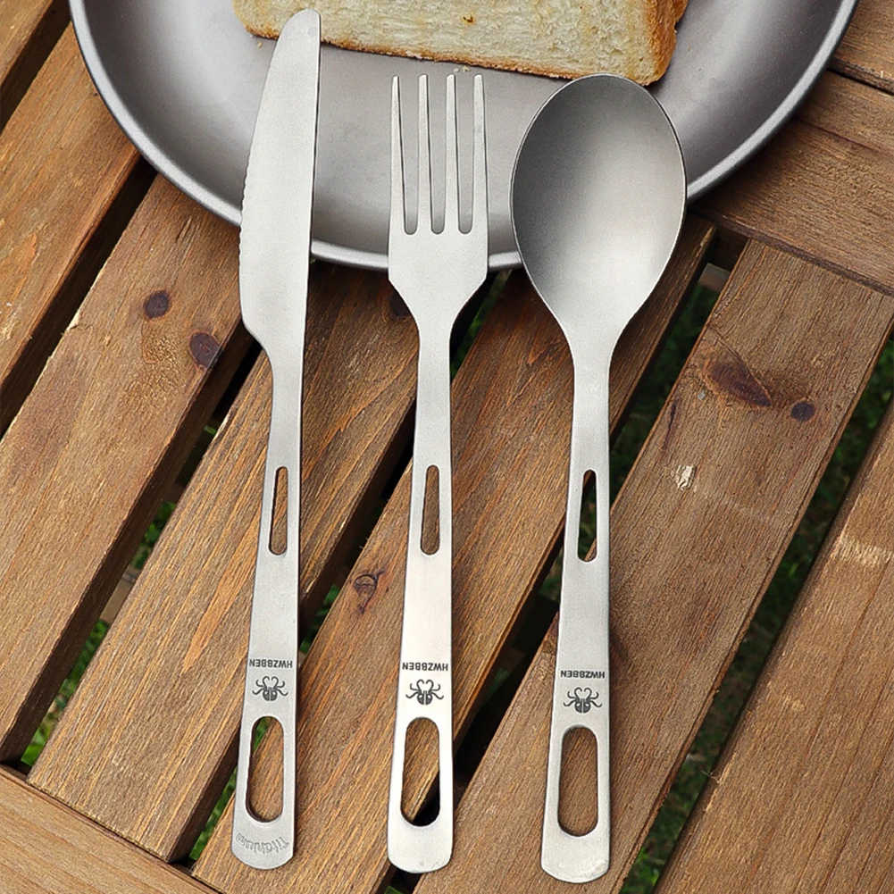1pcs Portable Ultralight Pure Titanium Spoon Fork Knife Outdoor Tableware For Camping Picnic Travelling Flatware Kitchen Tool
1pcs Portable Ultralight Pure Titanium Spoon Fork Knife Outdoor Tableware For Camping Picnic Travelling Flatware Kitchen Tool