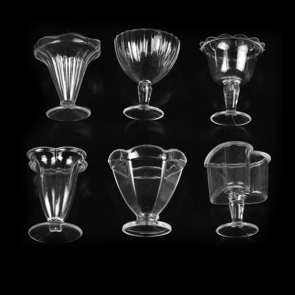 6Pcs Transparent Ice Cream Cup Sundae Cup Drink Cups Dish Plate Tableware Dollhouse Miniatures DIY Pretend Play Kitchenware Toys
6Pcs Transparent Ice Cream Cup Sundae Cup Drink Cups Dish Plate Tableware Dollhouse Miniatures DIY Pretend Play Kitchenware Toys