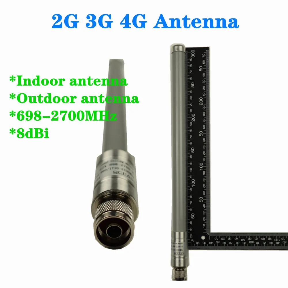 

ZQTMAX Omni Fiberglass Antenna 698-2700MHz For 2G 3G 4G Signal Booster 2G 3G 4G Base Station Router Communication Antenna