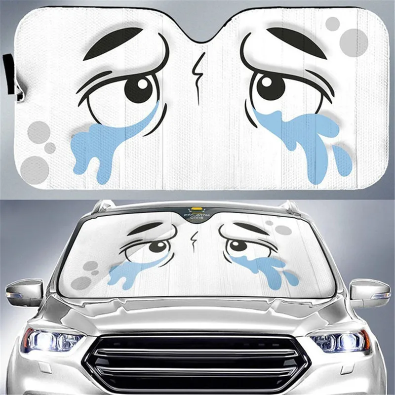 Car Sunshade Crying Eyes Pattern Auto Sun Visor Film Car Front Window Universal Sun Protection Sun Visor Windscreen Covers
Car Sunshade Crying Eyes Pattern Auto Sun Visor Film Car Front Window Universal Sun Protection Sun Visor Windscreen Covers
