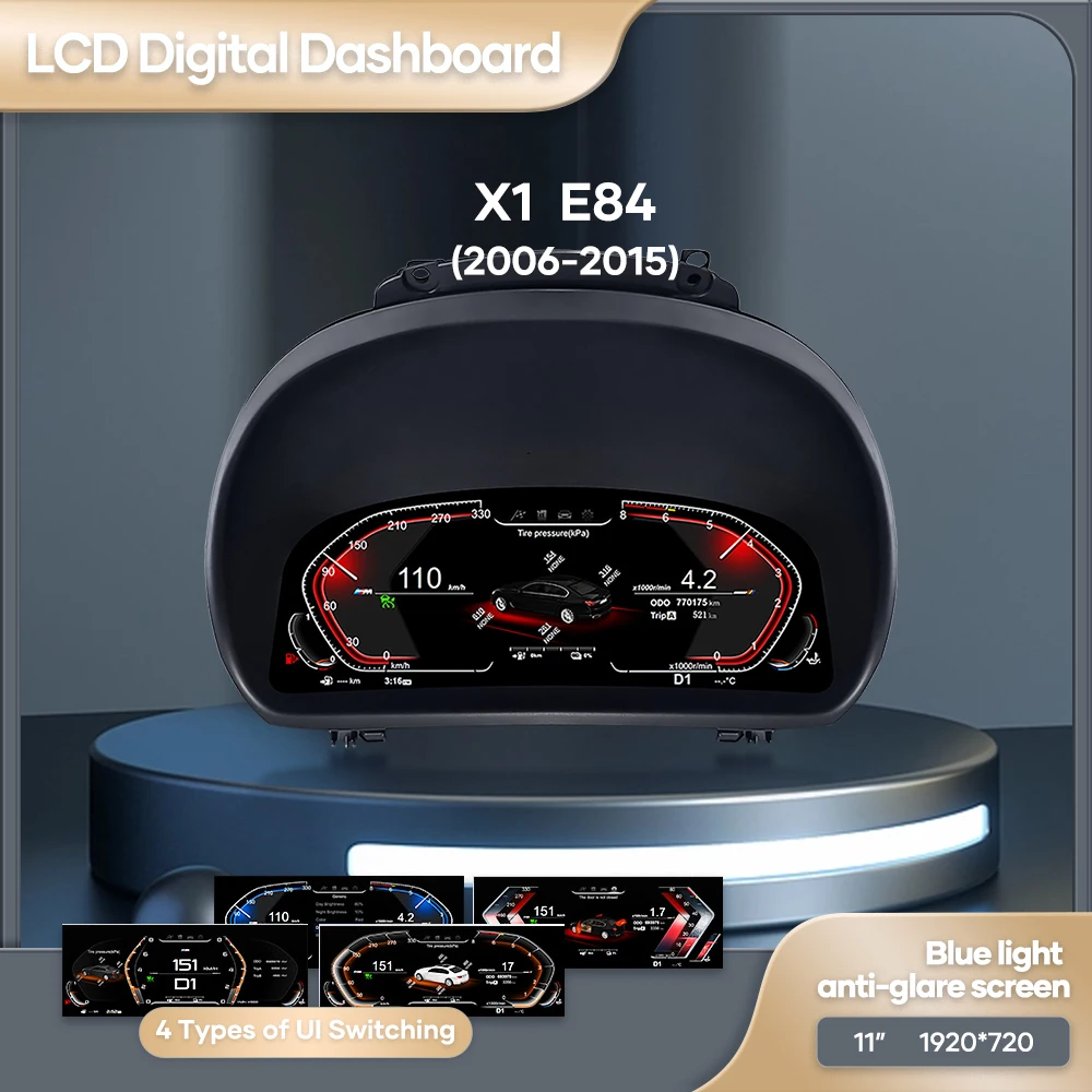 Linux System Car LCD Dashboard Panel for BMW X1 E84 2006 - 2015 Car Digital Cluster Instrument Display Speedometer Screen
Linux System Car LCD Dashboard Panel for BMW X1 E84 2006 - 2015 Car Digital Cluster Instrument Display Speedometer Screen