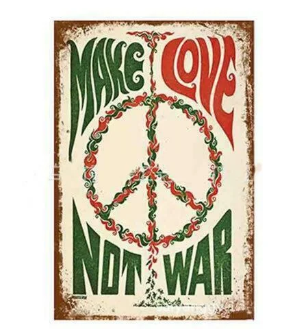 Знак на металлической пластине Make Love Not War Peace Hippie пещера Оловянная домашняя Настенная Декорация
Знак на металлической пластине Make Love Not War Peace Hippie пещера Оловянная домашняя Настенная Декорация