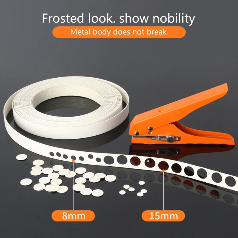 3-in-1 Edge Banding Punching Pliers PVC Hole Punch Pliers 8mm 15mm Aperture Round Punch Pliers for DIY Craft Projects 87HA
3-in-1 Edge Banding Punching Pliers PVC Hole Punch Pliers 8mm 15mm Aperture Round Punch Pliers for DIY Craft Projects 87HA