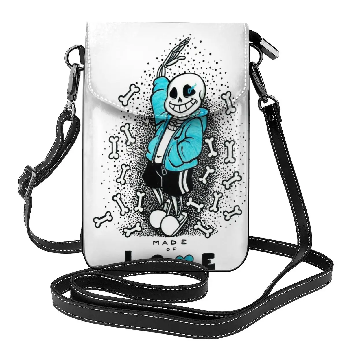 Sans Undertale Shoulder Bag skeleton Student Fashion Women Bags Stylish Leather Shopping Purse
Sans Undertale Shoulder Bag skeleton Student Fashion Women Bags Stylish Leather Shopping Purse