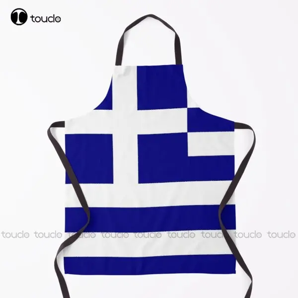 

Greek National Flag On Shirts Bags And Gadgets Apron Maid Apron For Women Men Unisex Adult Household Cleaning Apron New