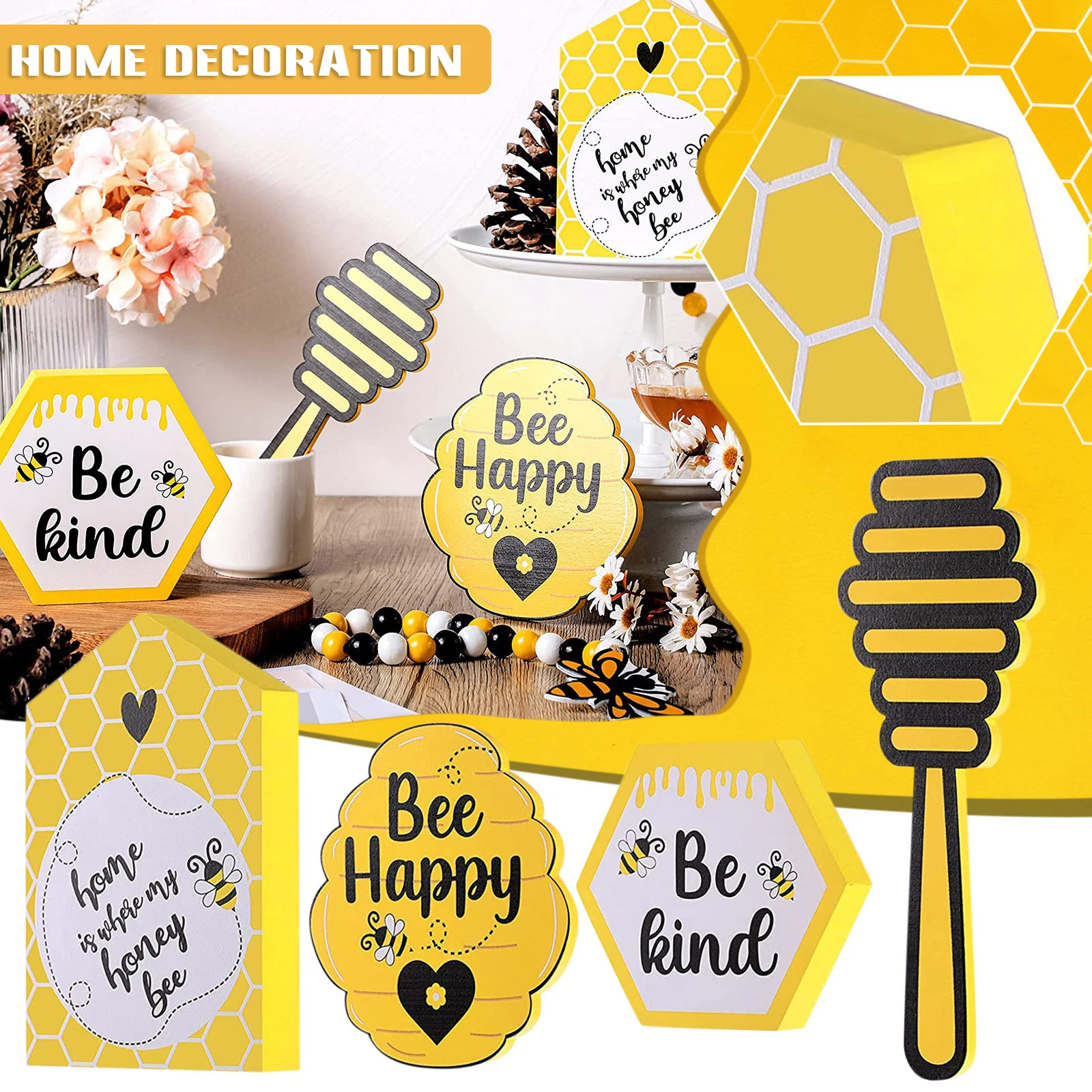 Kitchen Tiered Tray Ornament Rustic Bee Festival Ornaments Painted Wooden Crafts Desktop Decoration for Home Living Room Bedroom
Kitchen Tiered Tray Ornament Rustic Bee Festival Ornaments Painted Wooden Crafts Desktop Decoration for Home Living Room Bedroom