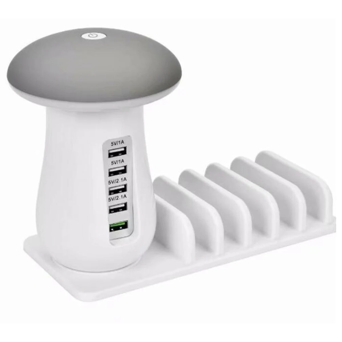 5-port USB Charging Station Desktop QC3.0 Fast Charging Multi-port Charger Stand with Night Light For Phone Tablet USB Charging
5-port USB Charging Station Desktop QC3.0 Fast Charging Multi-port Charger Stand with Night Light For Phone Tablet USB Charging