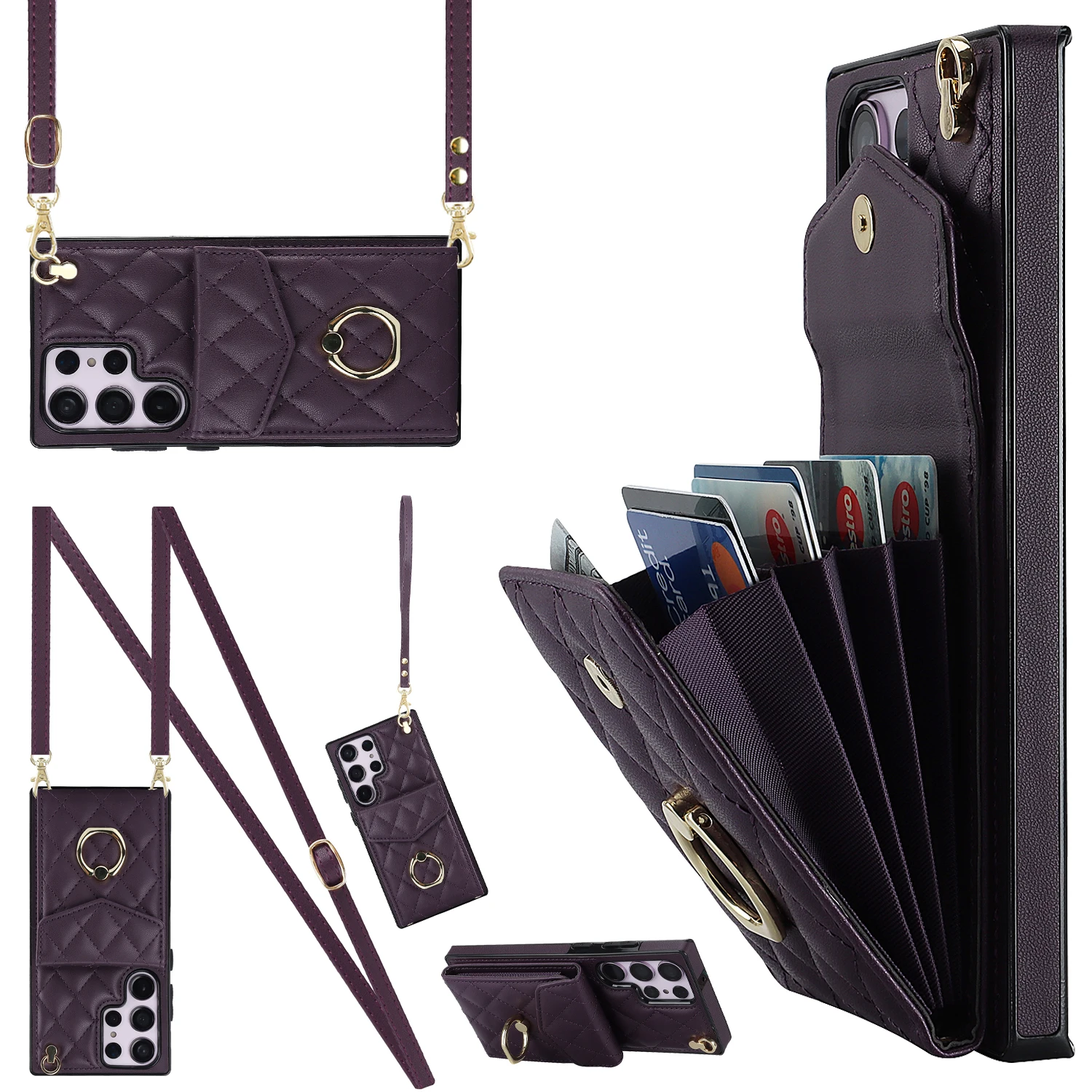 Rhombic Lattice Crossbody Finger Ring Case For Iphone 14 Pro Max 13 12 Mini 11 XS X XR 8 Plus Shoulder Lanyard Wrist Strap Cover
Rhombic Lattice Crossbody Finger Ring Case For Iphone 14 Pro Max 13 12 Mini 11 XS X XR 8 Plus Shoulder Lanyard Wrist Strap Cover