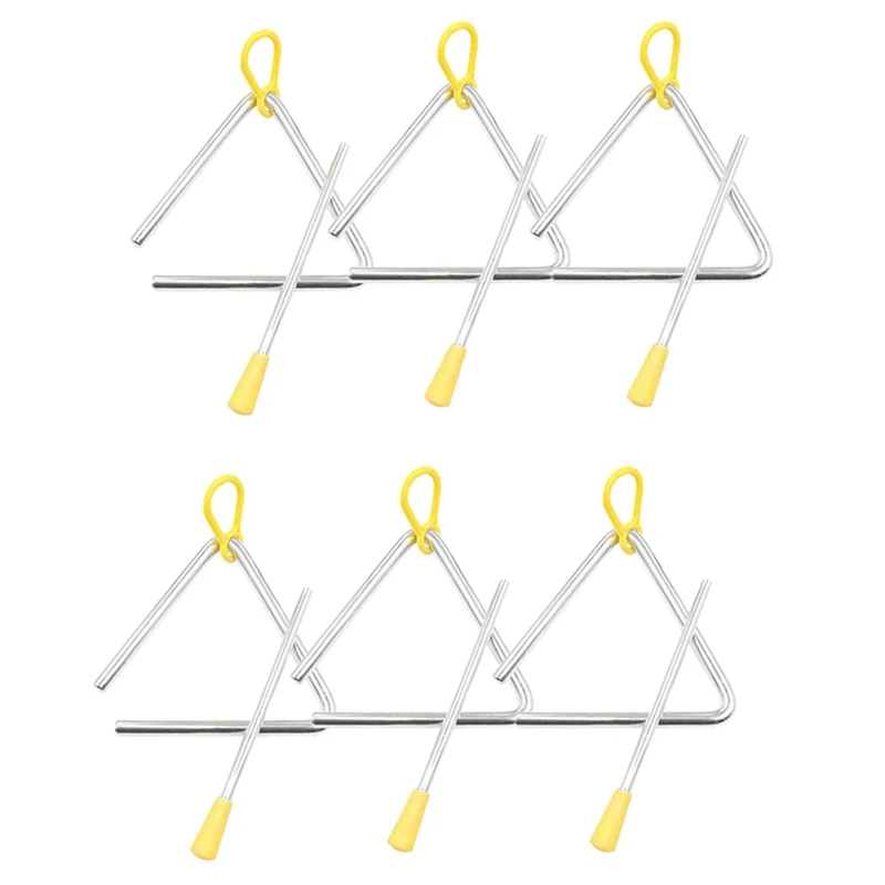 Hand Percussion Triple-Cornered Children Musical Instrument With Striker 6 Pack Triple-Cornered 4 Inch
Hand Percussion Triple-Cornered Children Musical Instrument With Striker 6 Pack Triple-Cornered 4 Inch
