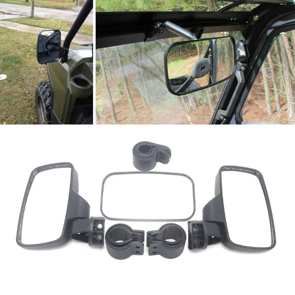 

for can am For Polaris RZR 800 900 1000 for Yamaha UTV Rearview Mirror Shockproof Side Mirror Accessories w/1.75" 2" Roll Cages