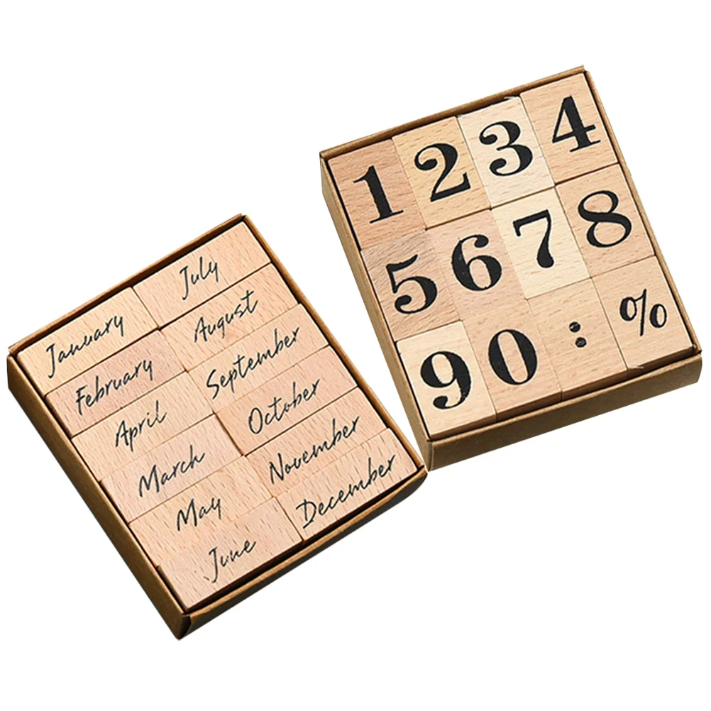 24 Pcs Scrapbook Scrapbooks Stamp Wooden Monthly Trim Stamps Seal Number Journaling
24 Pcs Scrapbook Scrapbooks Stamp Wooden Monthly Trim Stamps Seal Number Journaling