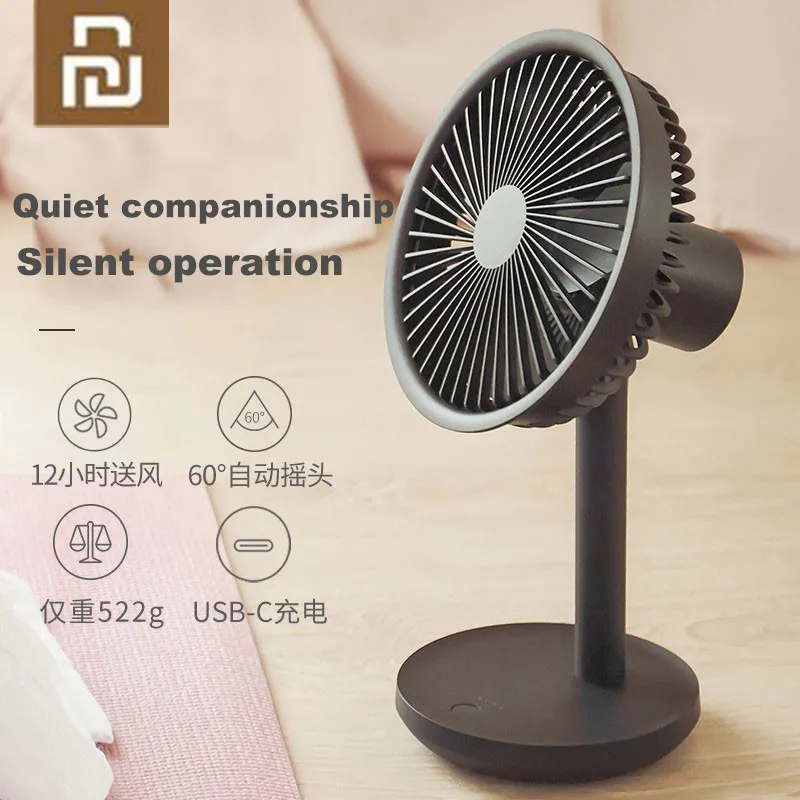 YOUPIN Desktop Fan 60 Degree Shaking Head Height Wind Speed Adjustable 4000mAh Type-C Chargeable Light Portable Fan SOLOVE Make
YOUPIN Desktop Fan 60 Degree Shaking Head Height Wind Speed Adjustable 4000mAh Type-C Chargeable Light Portable Fan SOLOVE Make